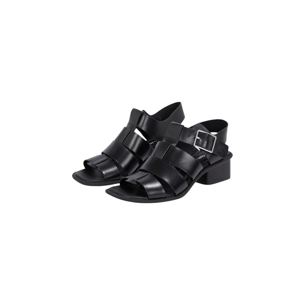Calvin Klein Jeans Black Polyester Sandals 1728,71956299936,Black,Calvin Klein Jeans,EU38/US8,EU39/US9,EU40/US10,Flat - Sandals - Shoes,New with tags,Sandals - Shoes,Shoes,Women