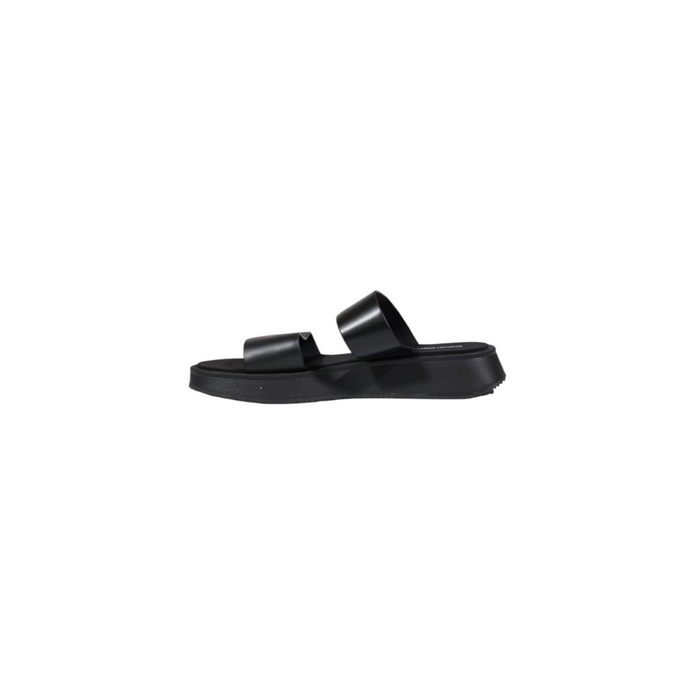 Calvin Klein Jeans Black Leather Sandals 1728,71956299936,Black,Calvin Klein Jeans,EU40/US10,Flat - Sandals - Shoes,New with tags,Sandals - Shoes,Shoes,Women
