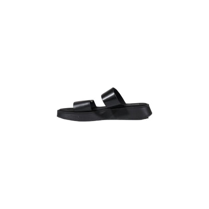 Calvin Klein Jeans Black Leather Sandals 1728,71956299936,Black,Calvin Klein Jeans,EU40/US10,Flat - Sandals - Shoes,New with tags,Sandals - Shoes,Shoes,Women