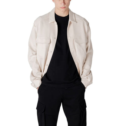 Antony Morato Cream Cotton Sweatshirt