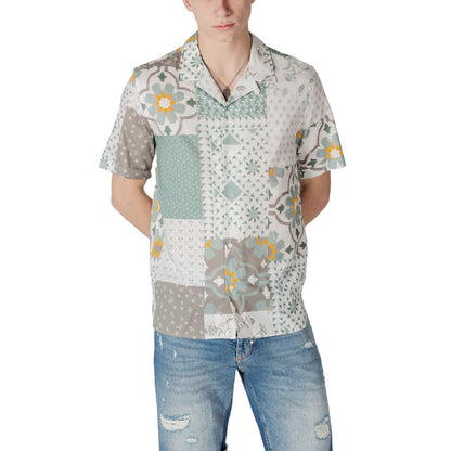 Antony Morato Green Viscose Shortsleeve Shirt