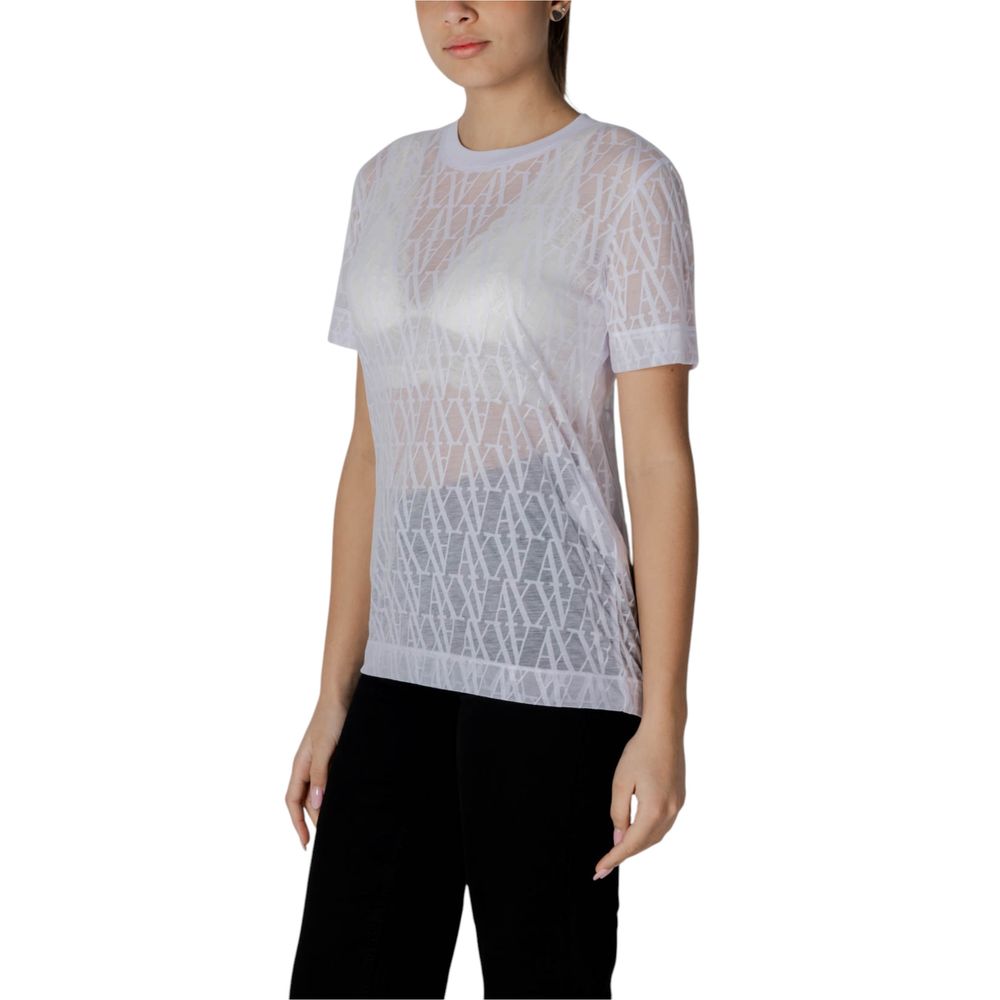 Armani Exchange White Polyester T-Shirt
