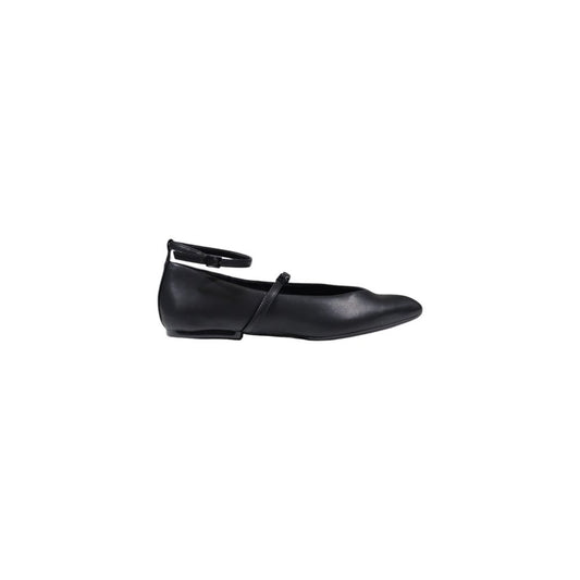 Armani Exchange Black Polyester Platform Pumps
