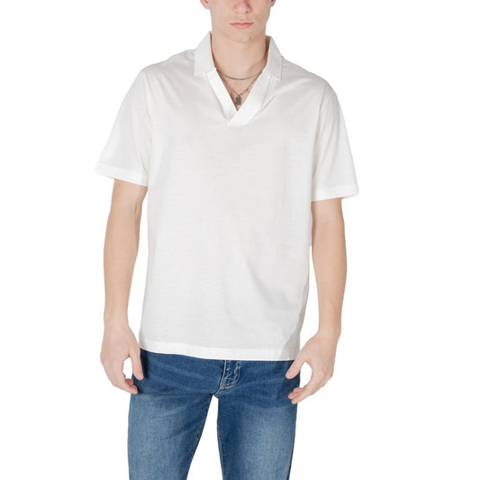 Armani Exchange White Cotton Polo Shirt 1728,71956299936,Armani Exchange,Clothing,IT42 | XS,Men,New with tags,Polo Shirts - T-Shirts - Clothing,T-Shirts - Clothing,White