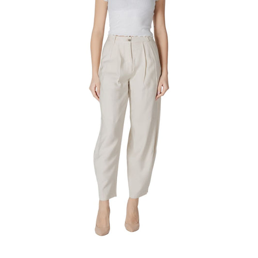 Vila Clothes Beige Viscose Casual Pants 1728,71956299936,Beige,Casual Pants - Pants - Clothing,Clothing,IT36|XXS,IT38|XS,New with tags,Pants - Clothing,Vila Clothes,Women