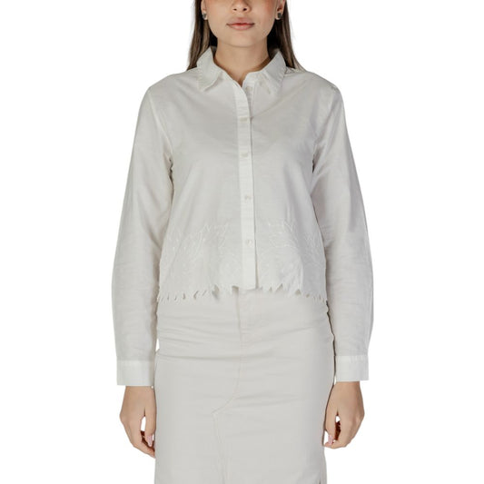 Jacqueline De Yong White Cotton Blouse 1728,71956299936,Blouses - Shirts - Clothing,Clothing,IT38|XS,IT40|S,IT42|M,IT44|L,Jacqueline De Yong,New with tags,Shirts - Clothing,White,Women