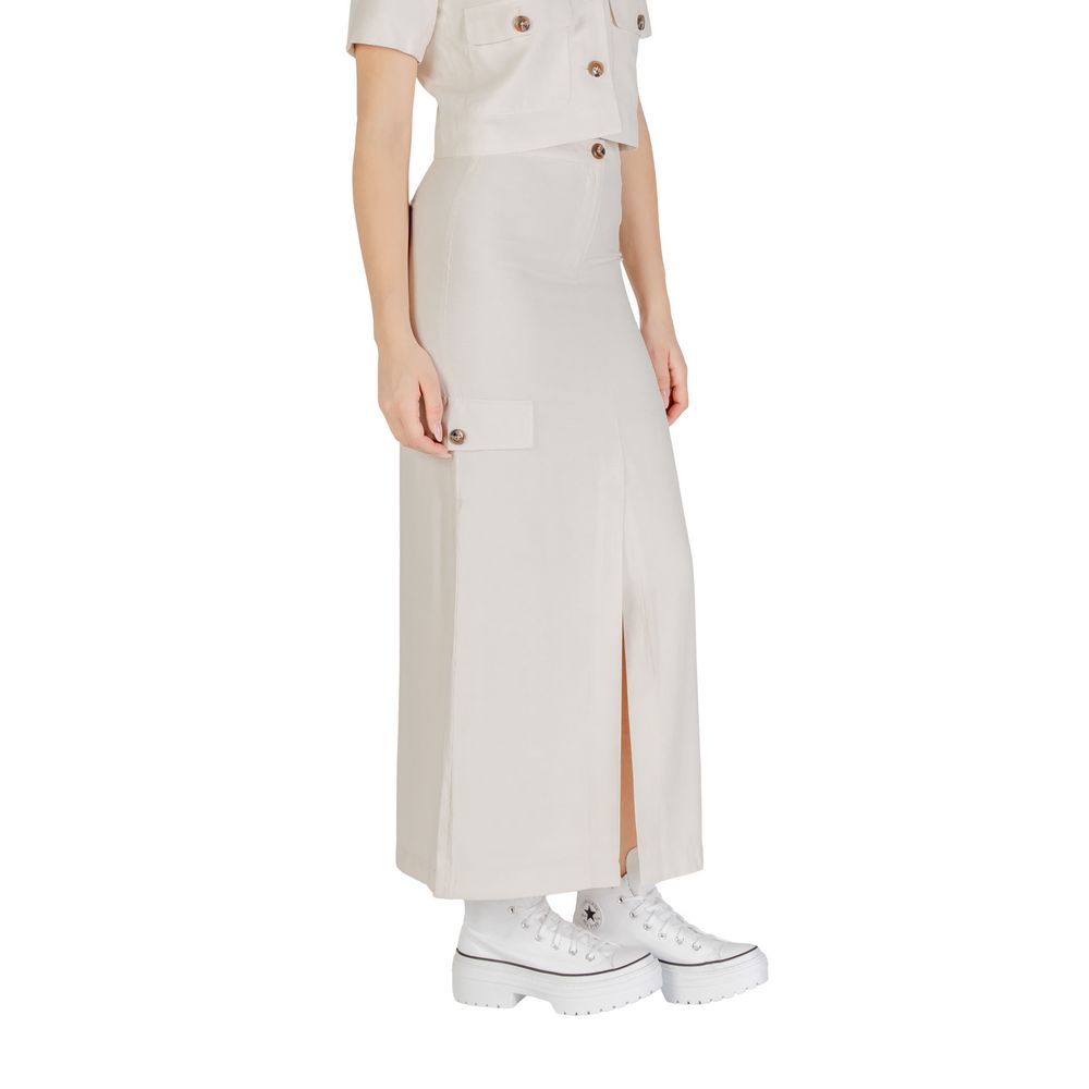 Jacqueline De Yong Bicolor Viscose Long Skirt