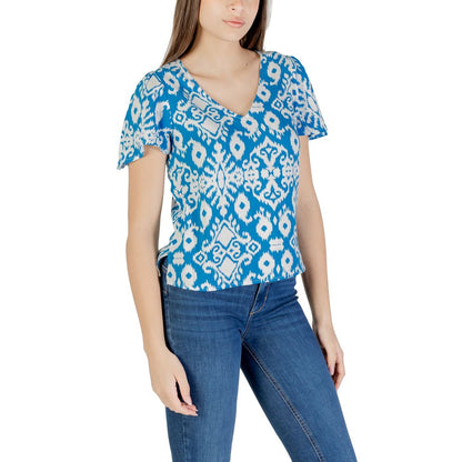 Vero Moda Blue Viscose Blouse 1728,71956299936,Blouses - Shirts - Clothing,Blue,Clothing,IT38|XS,IT40|S,IT42|M,New with tags,Shirts - Clothing,Vero Moda,Women