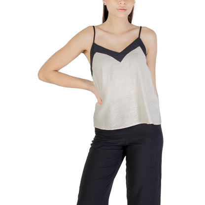 Vero Moda Beige Nylon Top 1728,71956299936,Beige,Clothing,IT38|XS,IT40|S,IT42|M,New with tags,Sportswear - Clothing,Tops - Sportswear - Clothing,Vero Moda,Women,XL