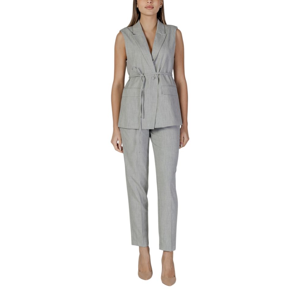 Vila Clothes Gray Recycled Polyester Waistcoat 1728,71956299936,Clothing,Gray,IT38|XS,New with tags,Suits & Blazers - Clothing,Vila Clothes,Waistcoats - Suits & Blazers - Clothing,Women