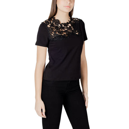 Morgan De Toi Black Cotton T-Shirt