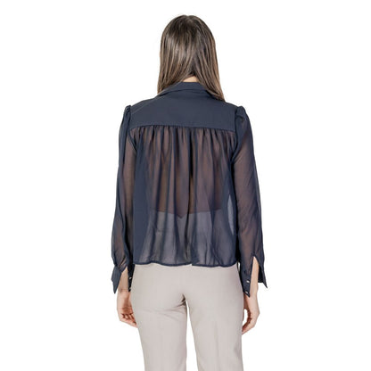 Morgan De Toi Blue Polyester Blouse