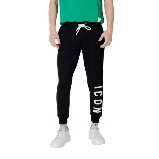 Icon Black Cotton Joggers (Workout Pants) 1728,71956299936,Black,Clothing,Icon,IT42 | XS,IT44 | S,Joggers (workout pants) - Sportswear - Clothing,Men,New with tags,Sportswear - Clothing