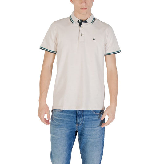 Jack Jones Beige Cotton Polo Shirt 1728,71956299936,Beige,Clothing,IT44 | S,IT46 | M,Jack Jones,Men,New with tags,Polo Shirts - T-Shirts - Clothing,T-Shirts - Clothing