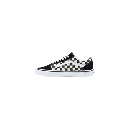 Vans Black And White Fabric Low Top Sneakers