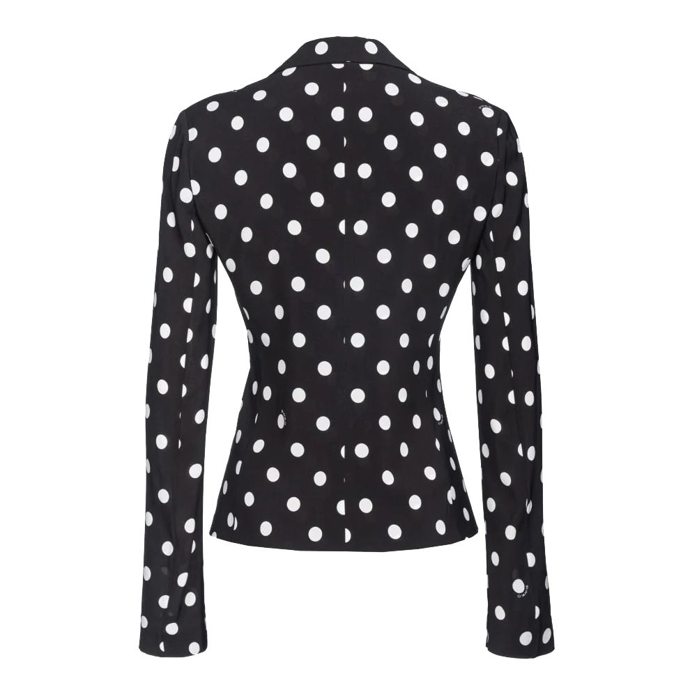PINKO Black Viscose Women Blazer