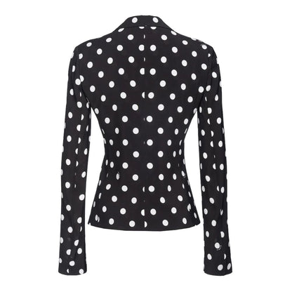 PINKO Black Viscose Women Blazer