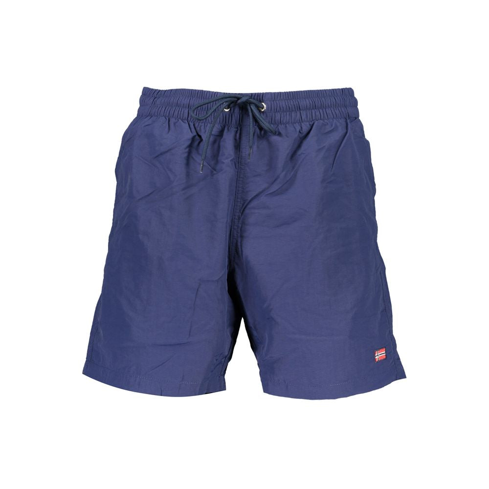 Norway 1963 Blu Polyamide Men's Swim Boxer