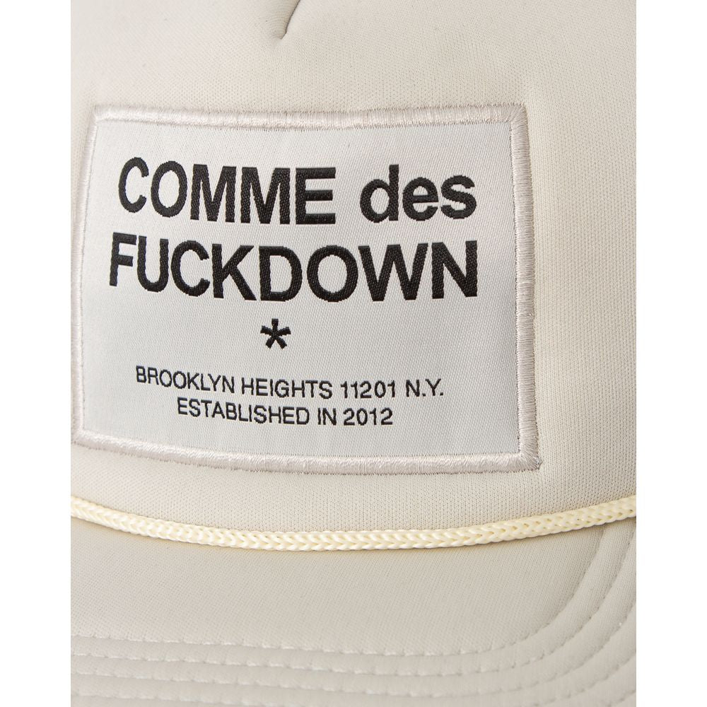 Comme Des Fuckdown Beige Polyester Hat