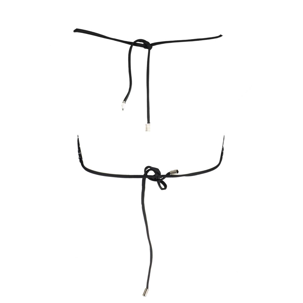 Karl Lagerfeld Black Elastane Swimwear