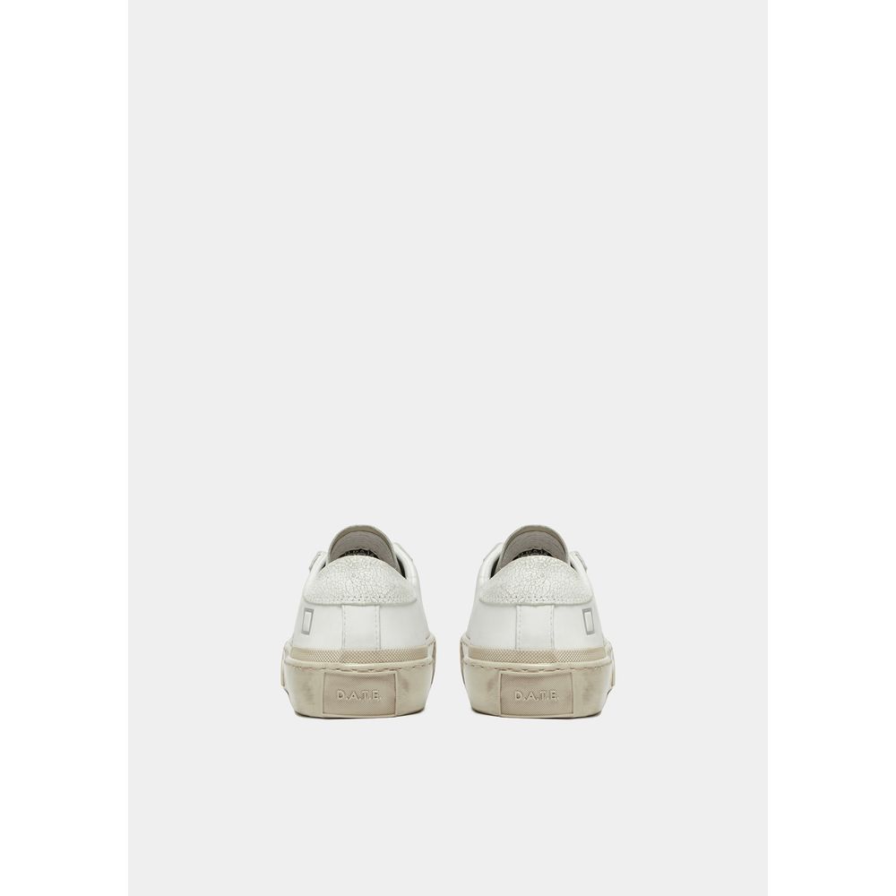 D.A.T.E White Leather Sneaker