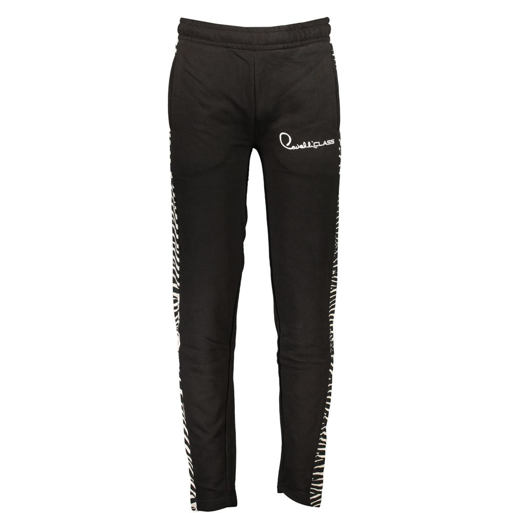 Cavalli Class Nero Cotton Men's Sweatpant