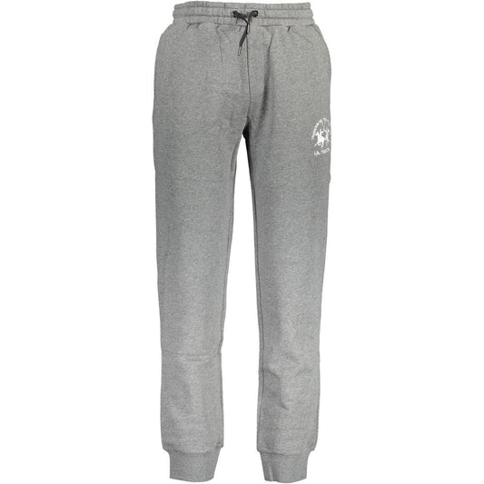 La Martina Gray Cotton Men's Sweatpants