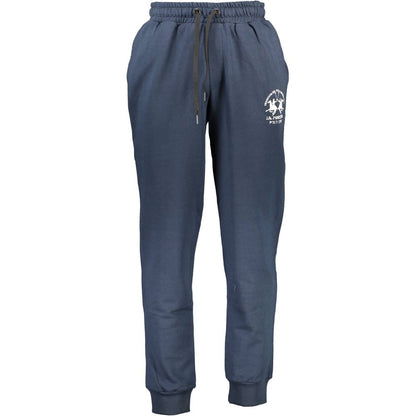 La Martina Blue Cotton Men's Track Pant