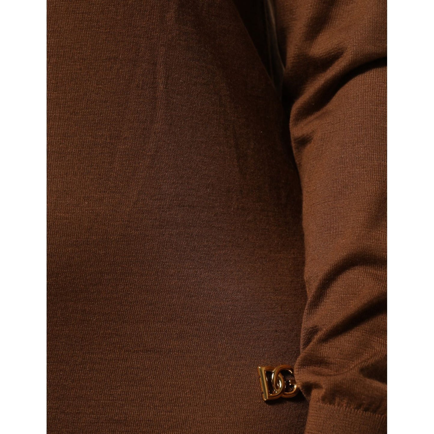 Dolce & Gabbana Brown Cashmere Turtle Neck Pullover Sweater