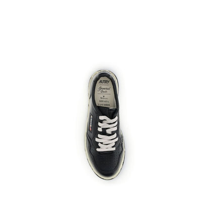 Autry Black Leather Low Top Sneakers