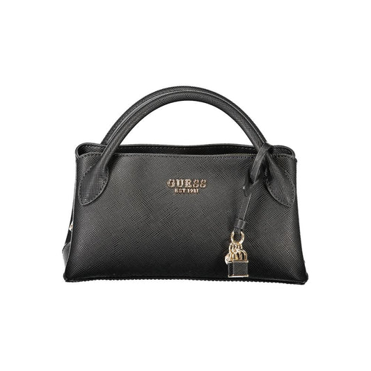 Guess Jeans Nero Poliuretano Women Handbag