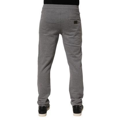 Dolce & Gabbana Cotton Jogger Sweatpants Trouser Gray