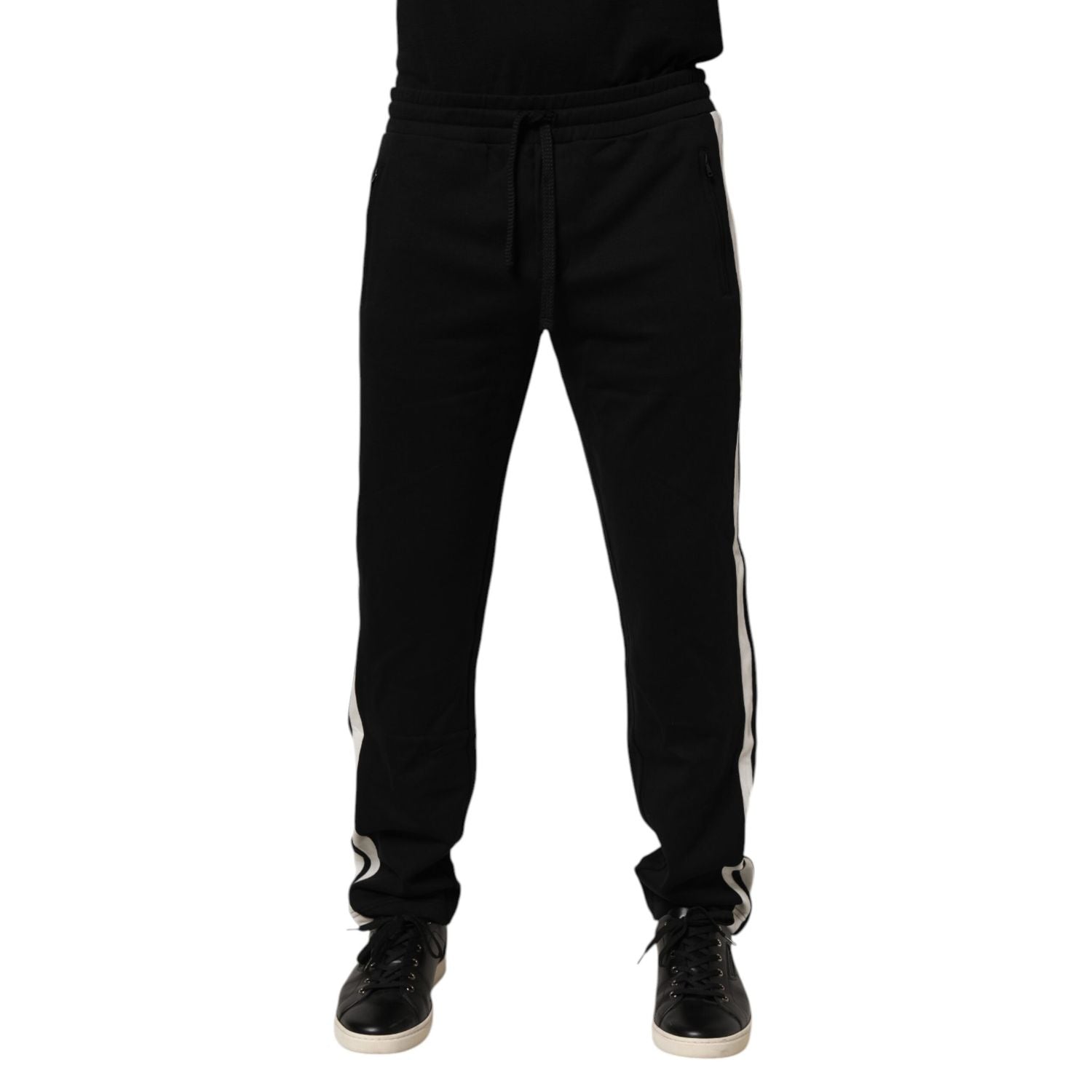 Dolce & Gabbana Black Cotton Jogger Sweatpants Trouser Pants