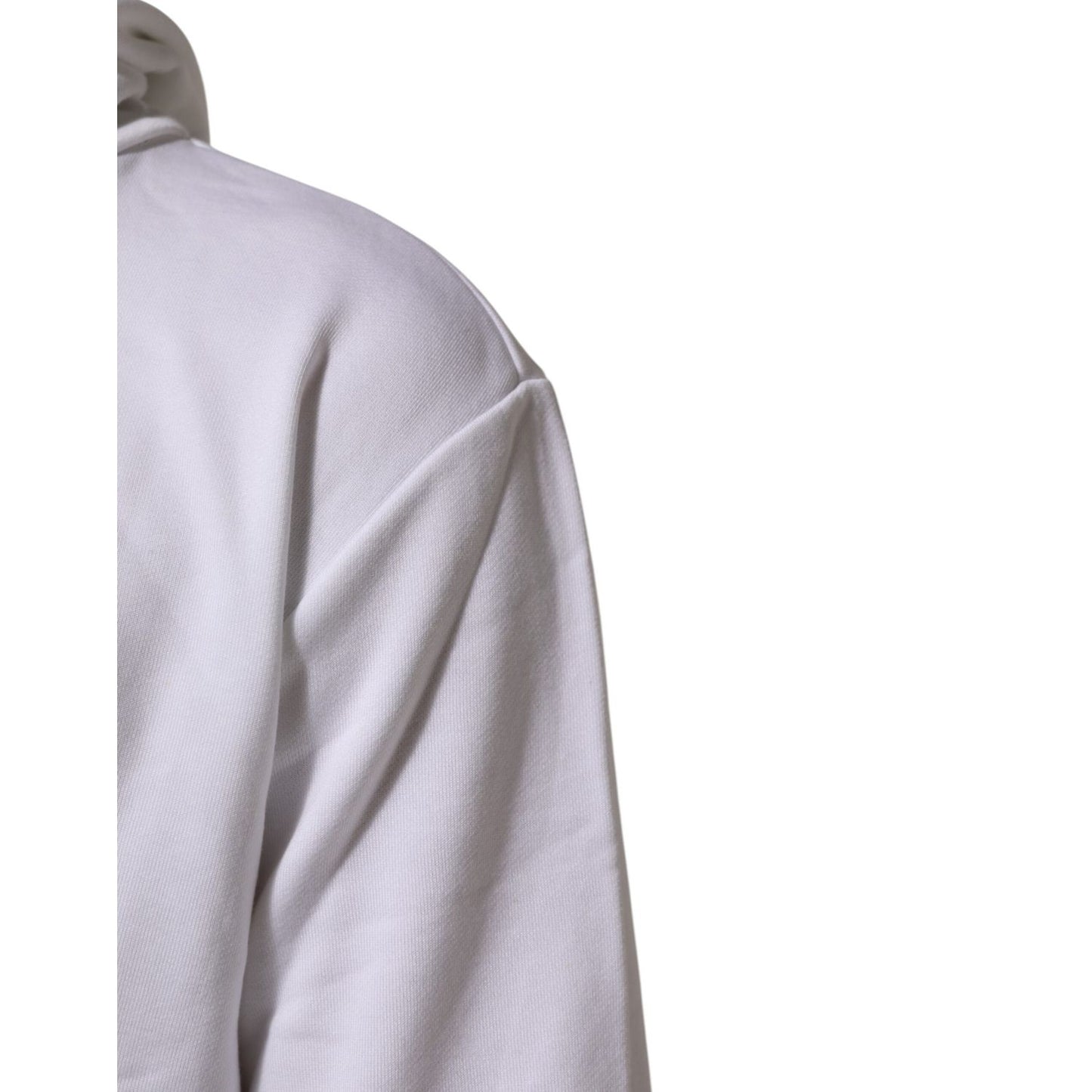 Dolce & Gabbana White Sacred Heart Hooded Sweatshirt Sweater