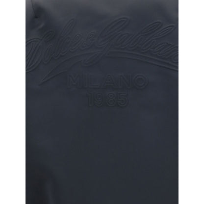 Dolce & Gabbana Black Polyester Bomber