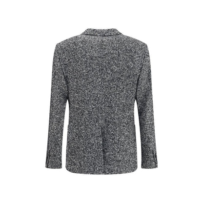 Dolce & Gabbana Gray Fleece Wool Coat