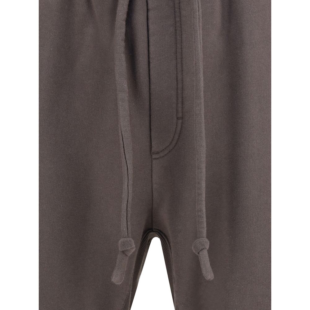 Dolce & Gabbana Brown Cotton Joggers (Workout Pants) with front drawstring detail and elastic waistband for comfort.