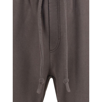 Dolce & Gabbana Brown Cotton Joggers (Workout Pants) with front drawstring detail and elastic waistband for comfort.