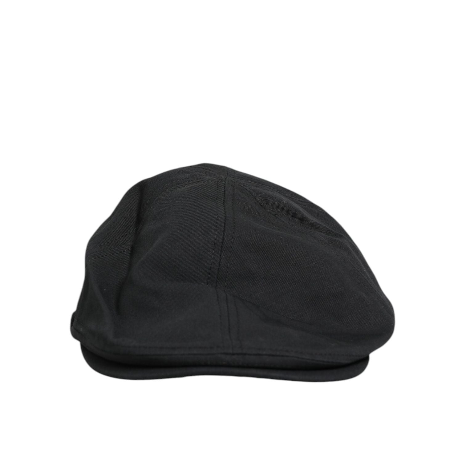 Dolce & Gabbana Black Cotton Blend Newsboy Men Cloth Cap Hat