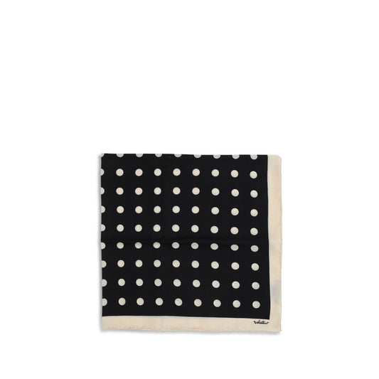 Valentino Garavani Black Silk Scarf Valentino Garavani