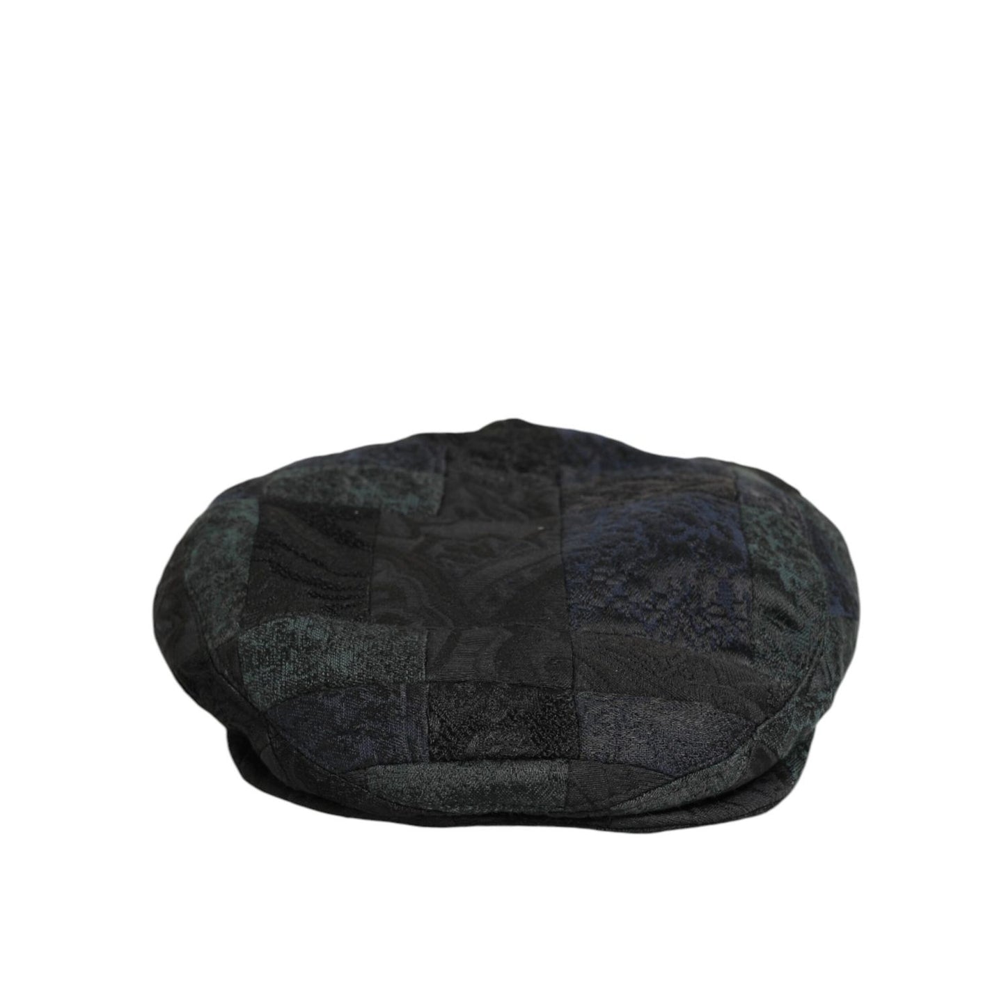 Dolce & Gabbana Black Polyester Newsboy Men Cloth Capello Hat