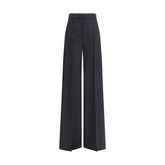 Max Mara Black Fleece Wool Casual Pants Max Mara
