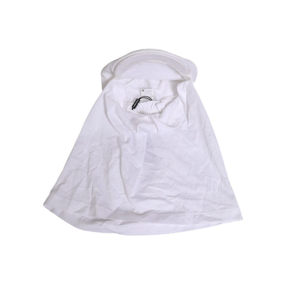 Dolce & Gabbana White Cotton DG Logo Plaque Baseball Balaclava Hat