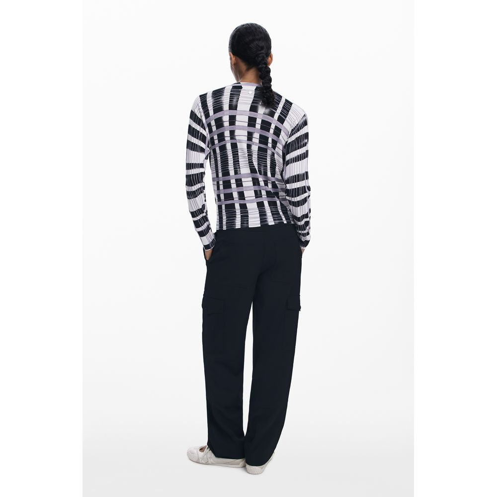 Desigual White Viscose Sweater