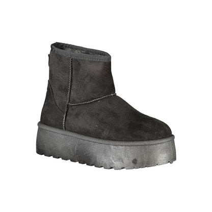 Laura Biagiotti Black Polyester Women Boot