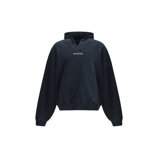 Balenciaga Black Cotton Sweatshirt
