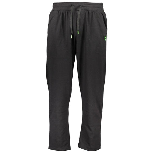 Gianmarco Venturi Black Cotton Men's Sweatpant 1728,67403481248,Black,Clothing,Gianmarco Venturi,Joggers (workout pants) - Sportswear - Clothing,L,M,Men,New with tags,Sportswear - Clothing,XL,XXL