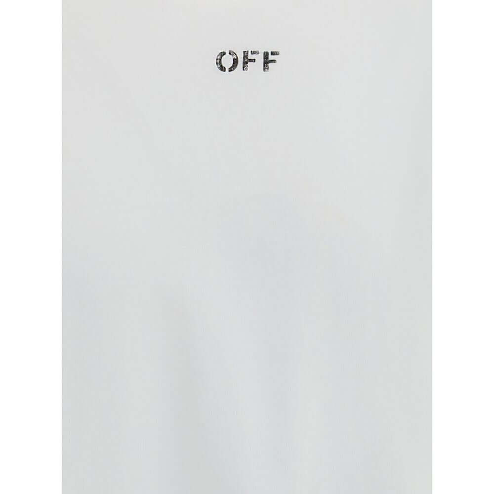 Off-White White Cotton T-Shirt with 'OFF' branding on front.