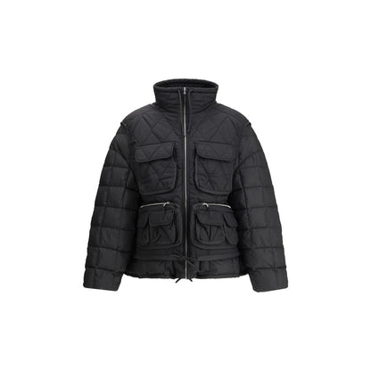 IENKI IENKI Black Nylon Jackets And Coat