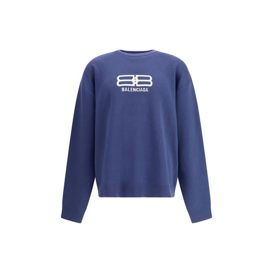 Balenciaga Blue Wool Sweatshirt